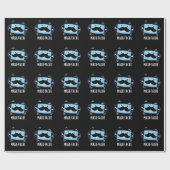 Mask-tache Funny Mask Mustache Pun Dark BG Cadeaupapier (Vlak)