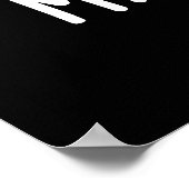 Mask-tache Funny Mask Mustache Pun Dark BG Poster (Hoek)