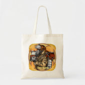 Mask Up brandweerman canvas tas (Voorkant)