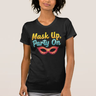 Mask Up, Party On – PURIM Holiday Fun Vrouwen T-shirt