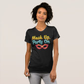Mask Up, Party On – PURIM Holiday Fun Vrouwen T-shirt (Voorkant volledig)