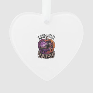 Mask vertelt ons meer dan gezicht Halloween Heks A Ornament