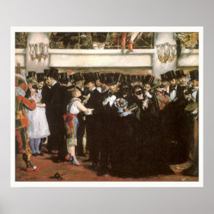 Masked Ball at the Opera by Edouard Manet Poster