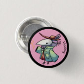Masked bird ronde button 3,2 cm (Voorkant /achterkant)
