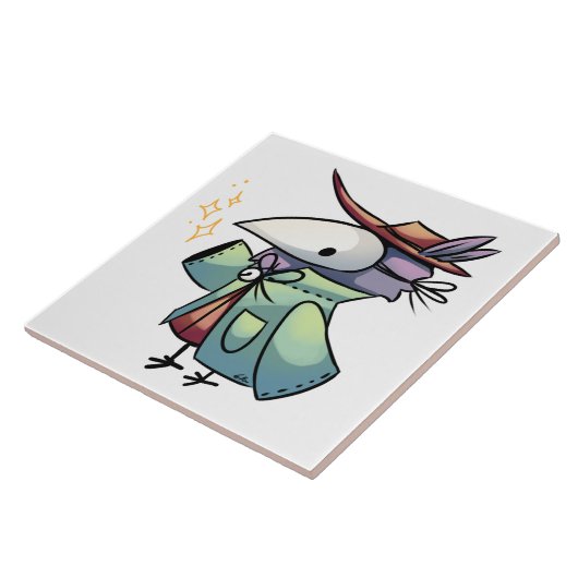 Masked Bird Tegeltje (Zijkant)