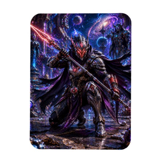 Masked Cosmic Pirate — Mysterious Energy Warrior Magneet (Verticaal)