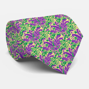 Masked Mischief Mardi Gras stropdas