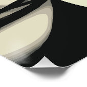 Masked Mystery: Dual Wrapped Faces Art Perfect Poster (Hoek)