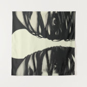 Masked Mystery: Dual Wrapped Faces Art Wandkleed (Voorkant (horizontaal))