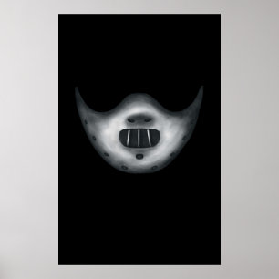 Maskeermasker voor kwaadaardige Hannibal Lecters Poster