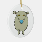 Maskeerschaap met antimasker keramisch ornament (Rechts)