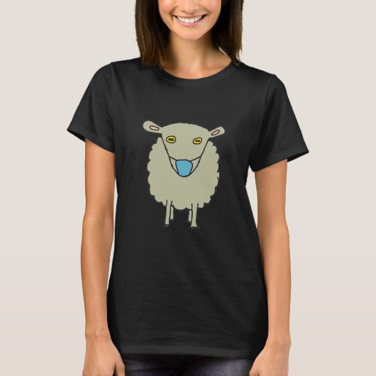 Maskeerschaap met antimasker t-shirt (Voorkant)