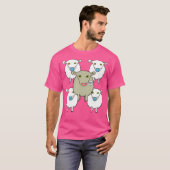 Maskeerschaap met antimasker t-shirt (Voorkant volledig)