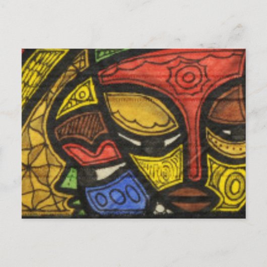 Masker 2 briefkaart (Voorkant)
