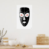 Masker - Archief Art Print (Keuken)