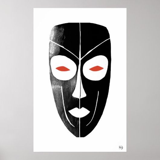 Masker - Archief Art Print (Voorkant)