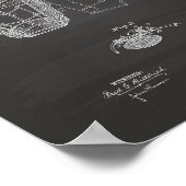 Masker Baseball Catchers 1883 Patent - Chalkboard Poster (Hoek)