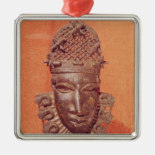 Masker, Benin Metalen Ornament (Voorkant)