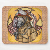 Masker Brandweerman Muismat (Voorkant)