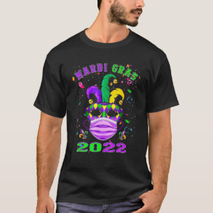 Masker en gezichtsmasker Funny Mardi Gras 2022 T-shirt