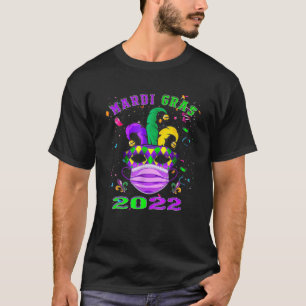 Masker en gezichtsmasker Funny Mardi Gras 2022 T-shirt