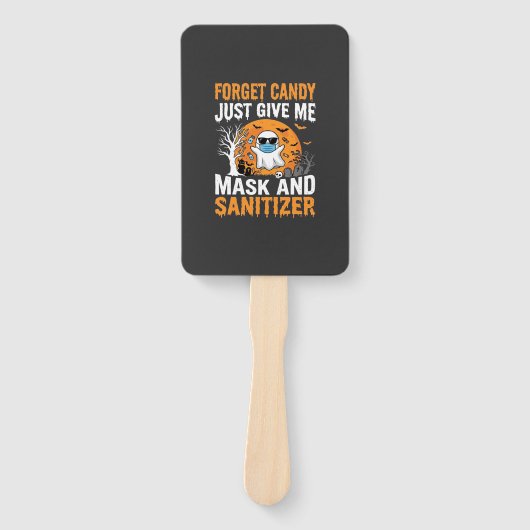 Masker en ontsmettingsmiddel Halloween Geest Ontwe Handwaaier (Voorkant)