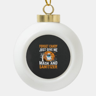 Masker en ontsmettingsmiddel Halloween Geest Ontwe Keramische Bal Ornament