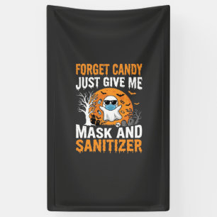 Masker en ontsmettingsmiddel Halloween Geest Ontwe Spandoek