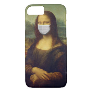 Masker Humoureuze van Mona Lisa Face iPhone 8/7 Hoesje