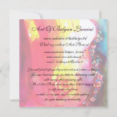 MASKER IN GEEL Carnavalsmaskers Maskeradefeest Kaart (Achterkant)