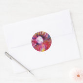 MASKER IN ROOD RONDE STICKER (Envelop)