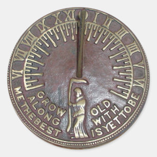 masker, klok ronde sticker