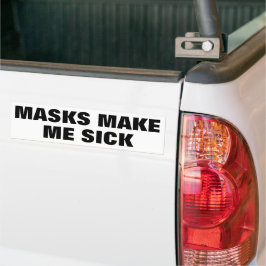 Masker maakt me ziek bumpersticker