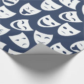 Masker met ander Emoties Patroon Cadeaupapier (Hoek)