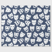 Masker met ander Emoties Patroon Cadeaupapier (Vlak)