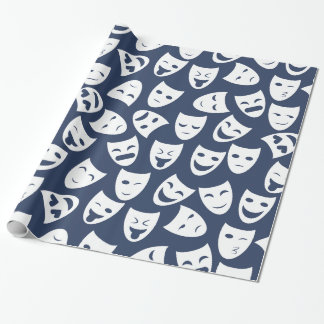 Masker met ander Emoties Patroon Cadeaupapier
