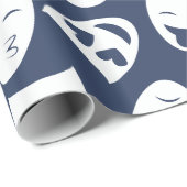 Masker met ander Emoties Patroon Cadeaupapier (Rol Hoek)