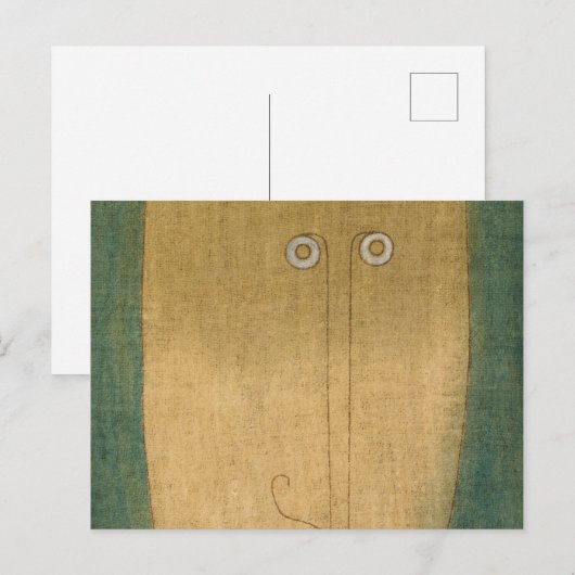 Masker of Fear, 1932, door Paul Klee Briefkaart (Voorkant / Achterkant)