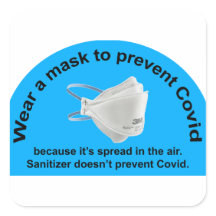 Masker om Covid te voorkomen, omdat ontsmetting ni