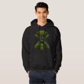 Masker omhoog hoodie (Voorkant volledig)