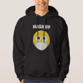 Masker omhoog hoodie (Voorkant)