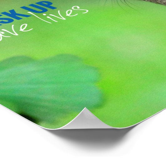 Masker omhoog sparen het Poster van het Leven (Hoek)