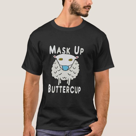 Masker op Boterkopje T-shirt (Voorkant)