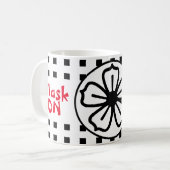 Masker op masker uit Sociale vervorming Koffiemok (Voorkant links)