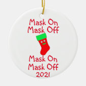 Masker op masker van keramische versiering keramisch ornament (Voorkant)