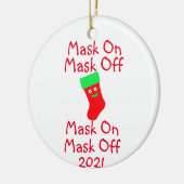 Masker op masker van keramische versiering keramisch ornament (Links)