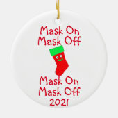 Masker op masker van keramische versiering keramisch ornament (Achterkant)