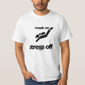 Masker op stress van T-shirt, duiker T-shirt (Voorkant)
