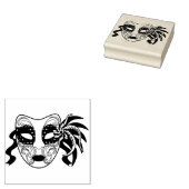 Masker Rubberstempel (Gestempeld)