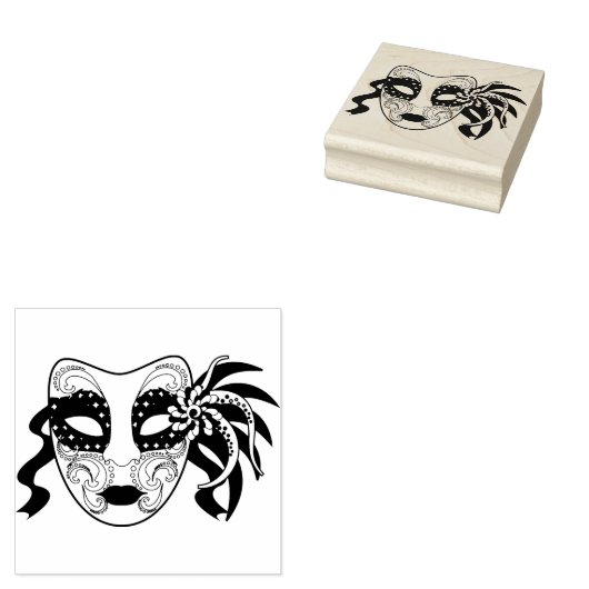 Masker Rubberstempel (Gestempeld)